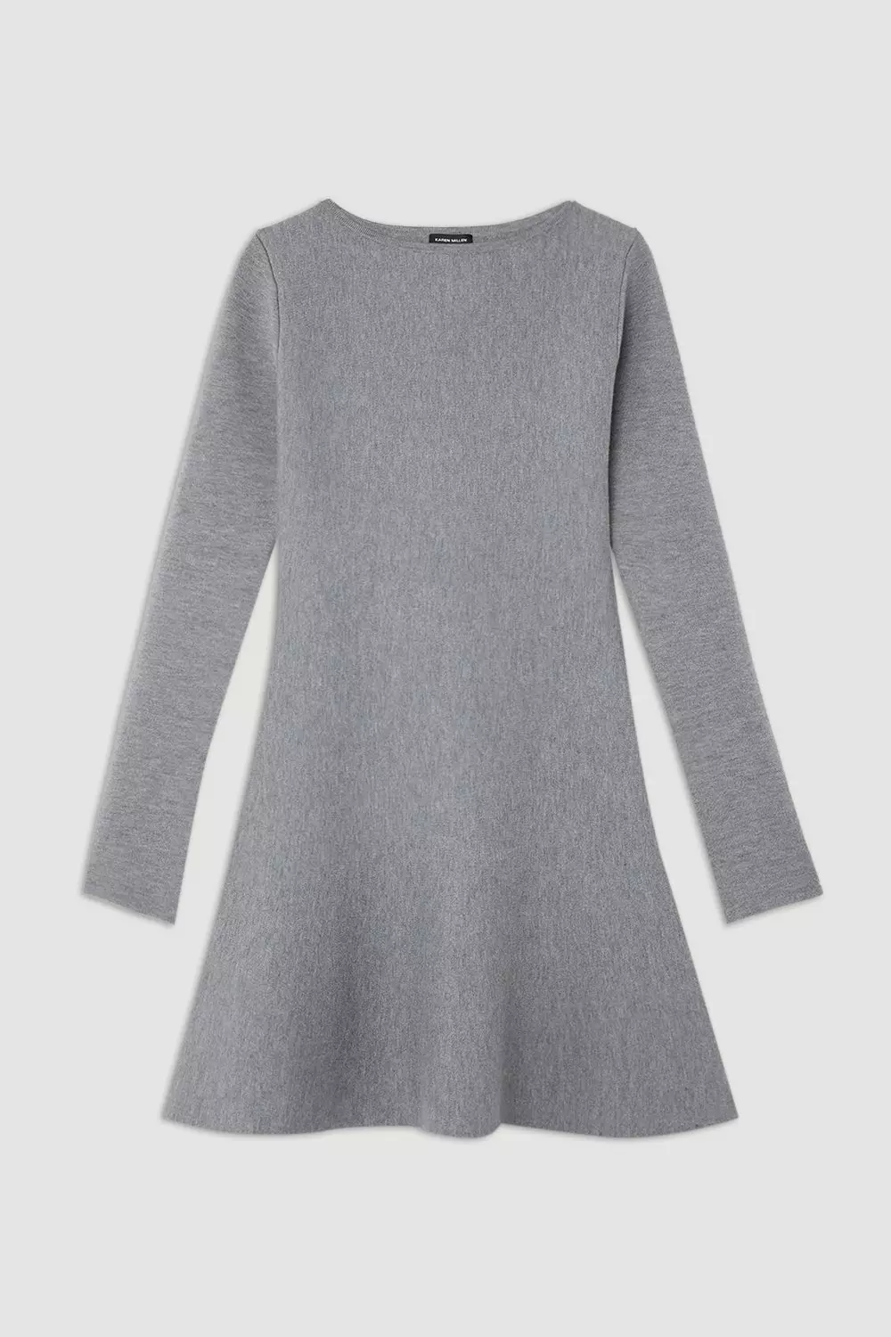 Compact Wool Look Knit Flippy Mini Dress | Karen Millen